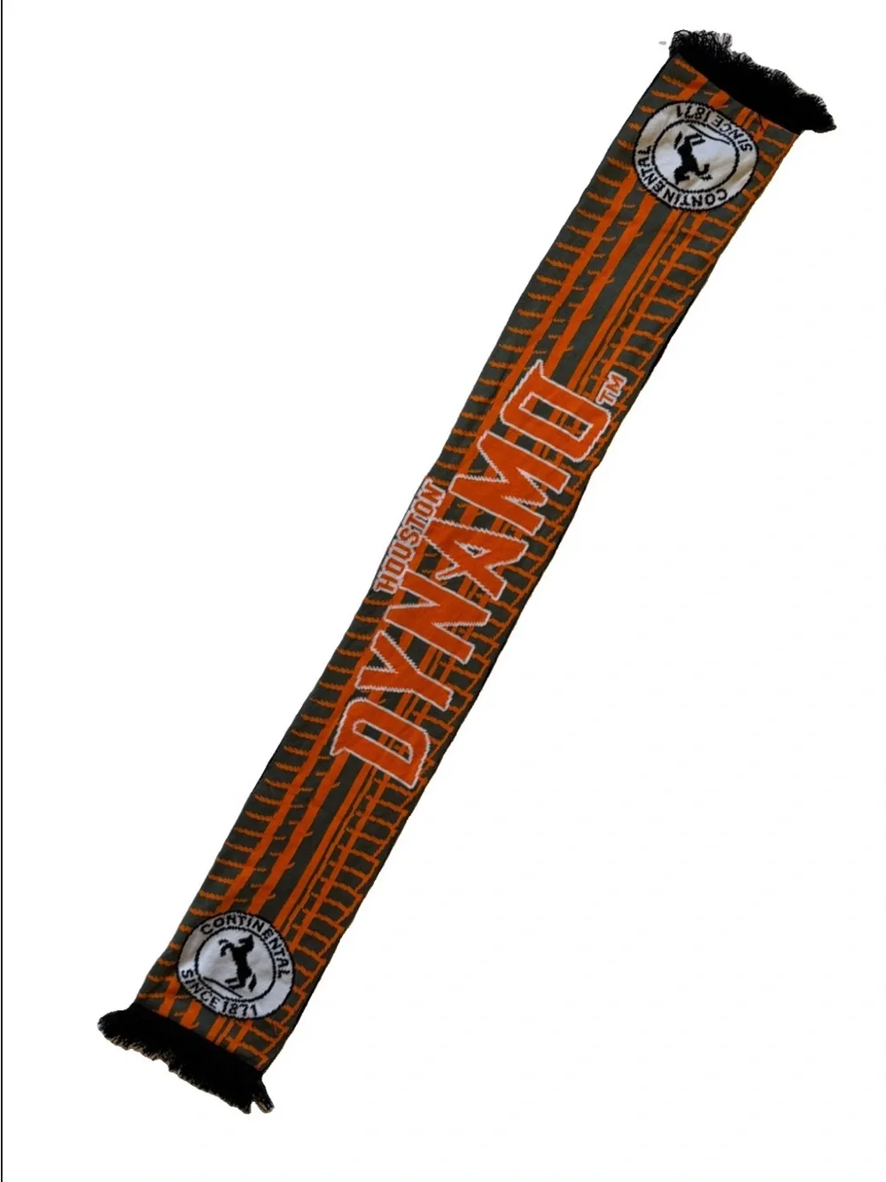 Orange & Black Houston Dynamo Soccer Scarf
